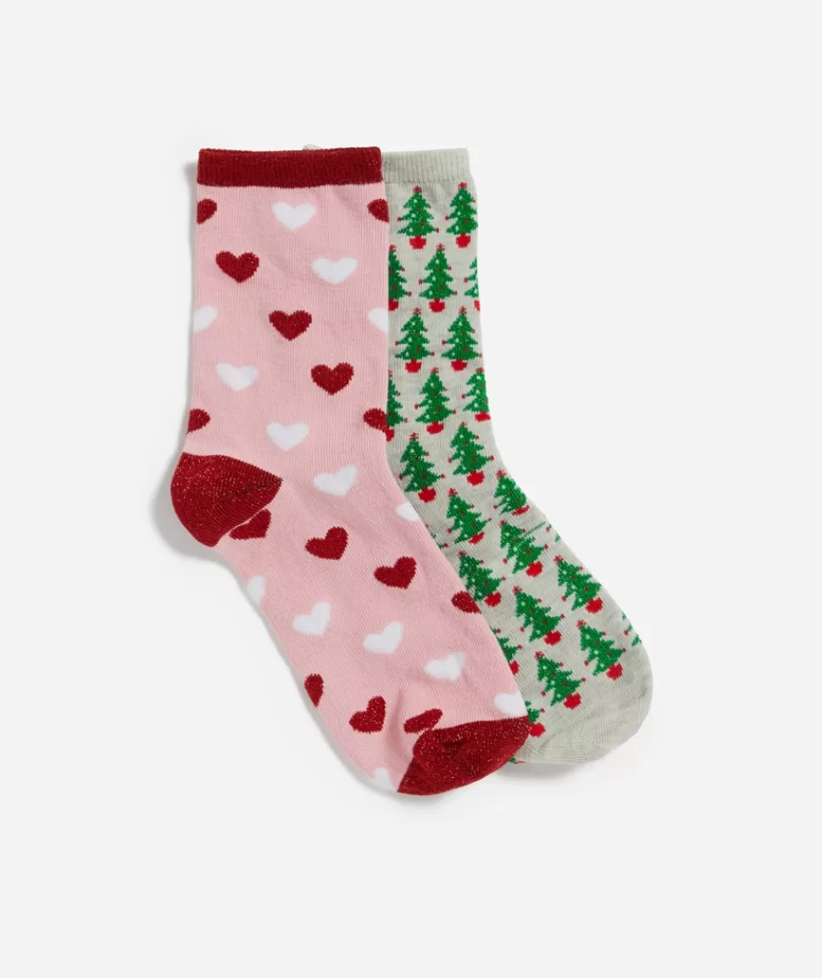 Sportsgirl Socks<2 PACK FESTIVE SOCKS