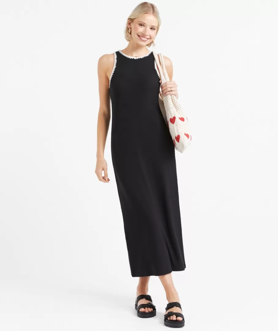 Sportsgirl Dresses | Midi & Maxi Dresses<ADALINE BLANKET STITCH DRESS