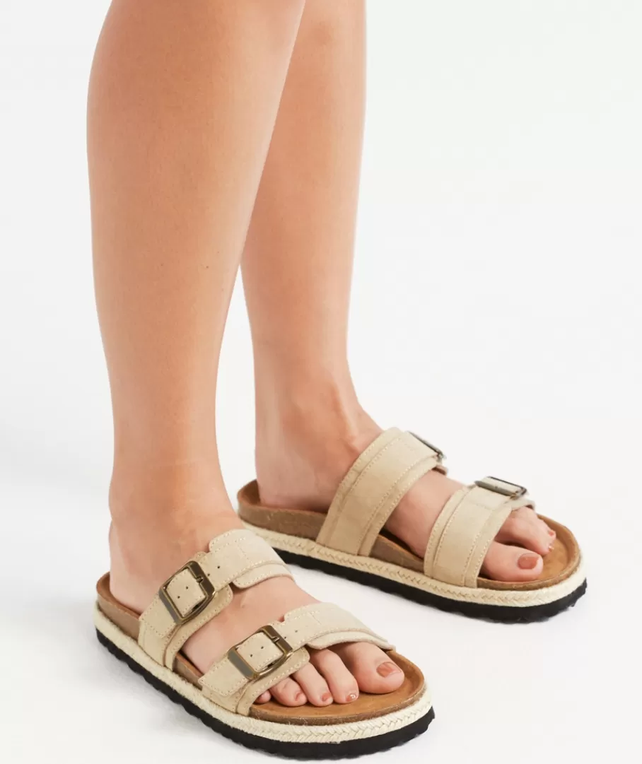 Sportsgirl Shoes | Slides & Sandals<ALLY BUCKLE SLIDE -