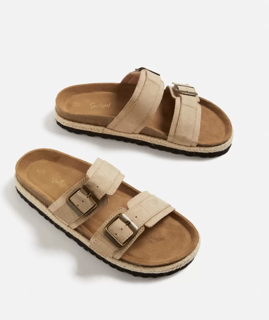 Sportsgirl Shoes | Slides & Sandals<ALLY BUCKLE SLIDE -