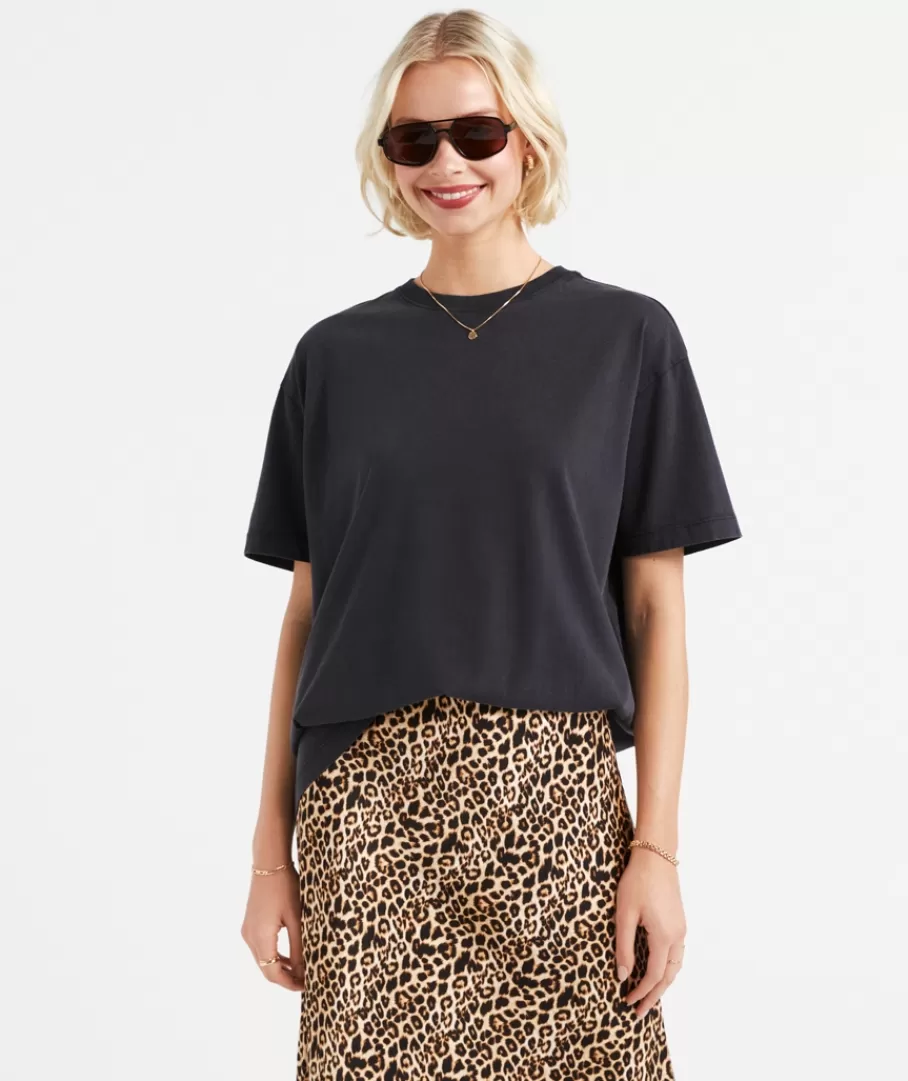 Sportsgirl Basic Tops | Basic Tops<AUSTRALIAN COTTON BOYFRIEND TSHIRT