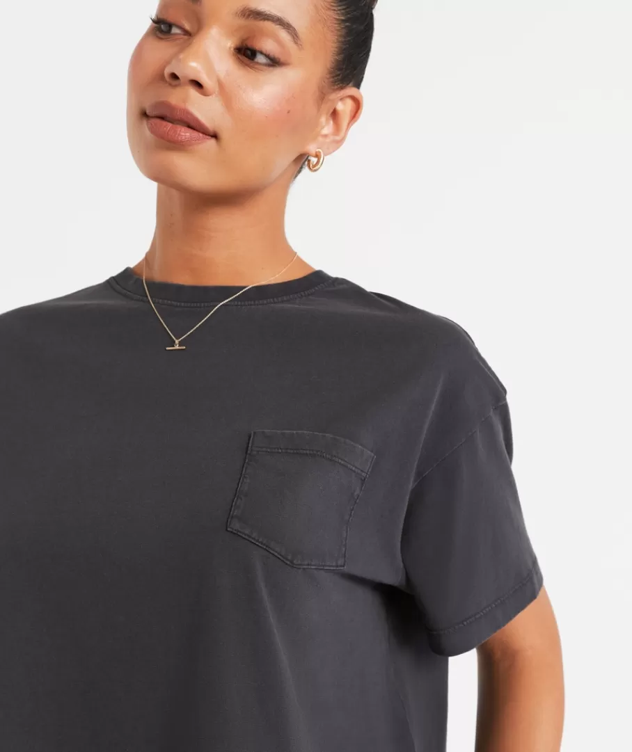 Sportsgirl T-Shirts | T-Shirts<AUSTRALIAN COTTON CHOPPED POCKET TSHIRT