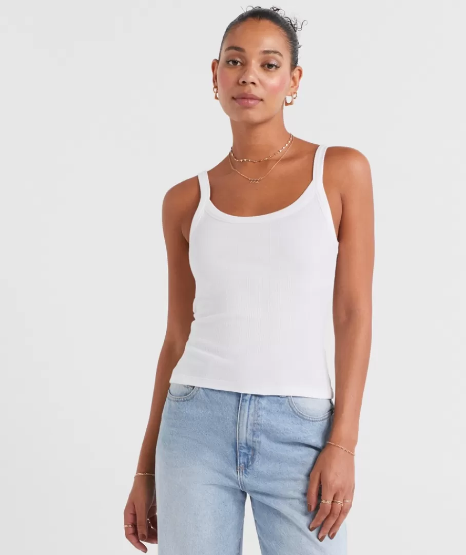 Sportsgirl Singlets & Tank Tops | Singlets & Tank Tops<AUSTRALIAN COTTON RIB CAMI