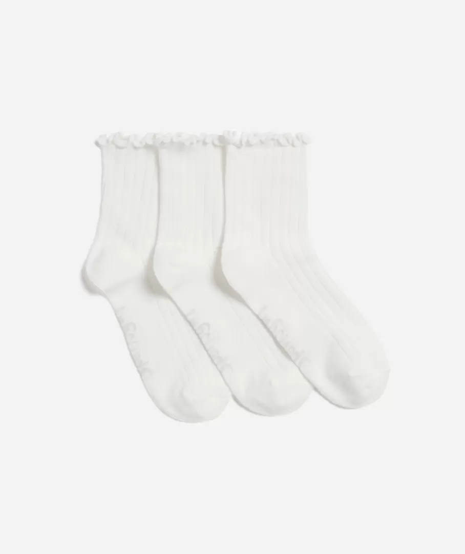 Sportsgirl Socks<BASIC FRILL SOCK 3 PACK -