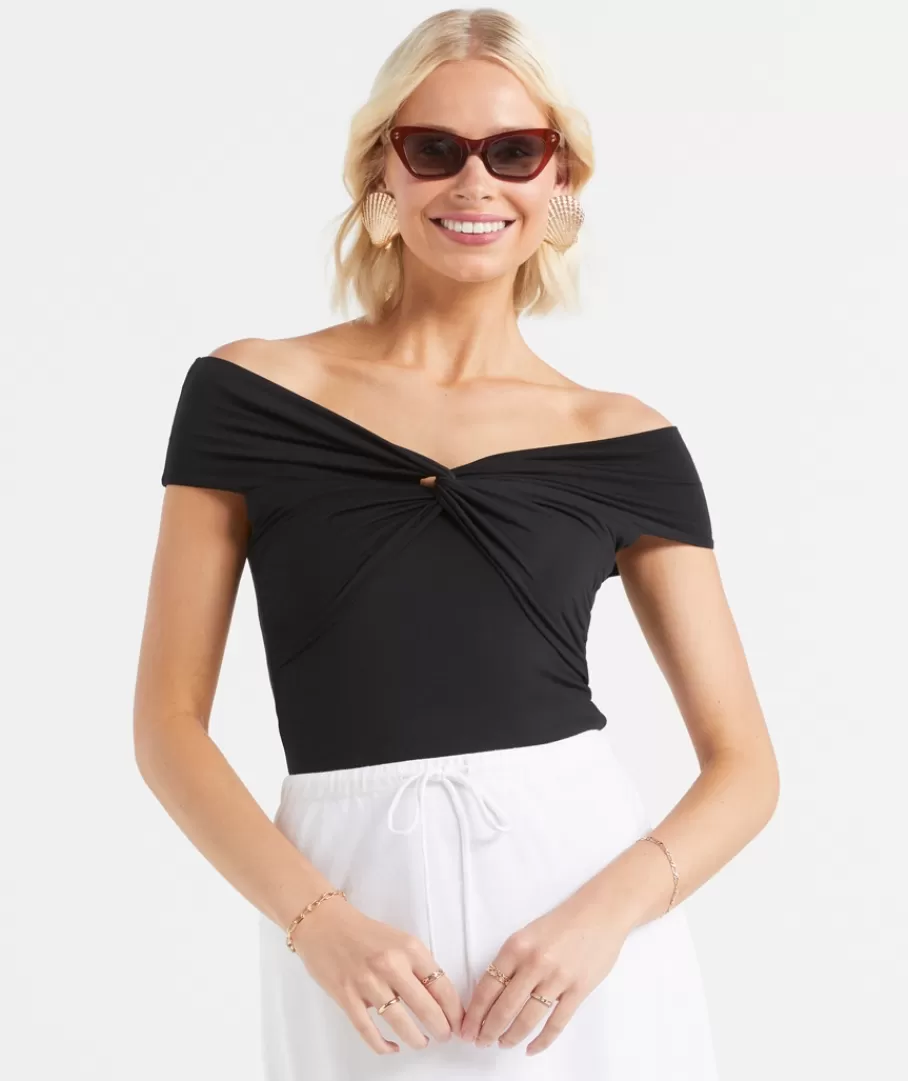 Sportsgirl Going Out Tops<BELLA OFF THE SHOULDER TOP