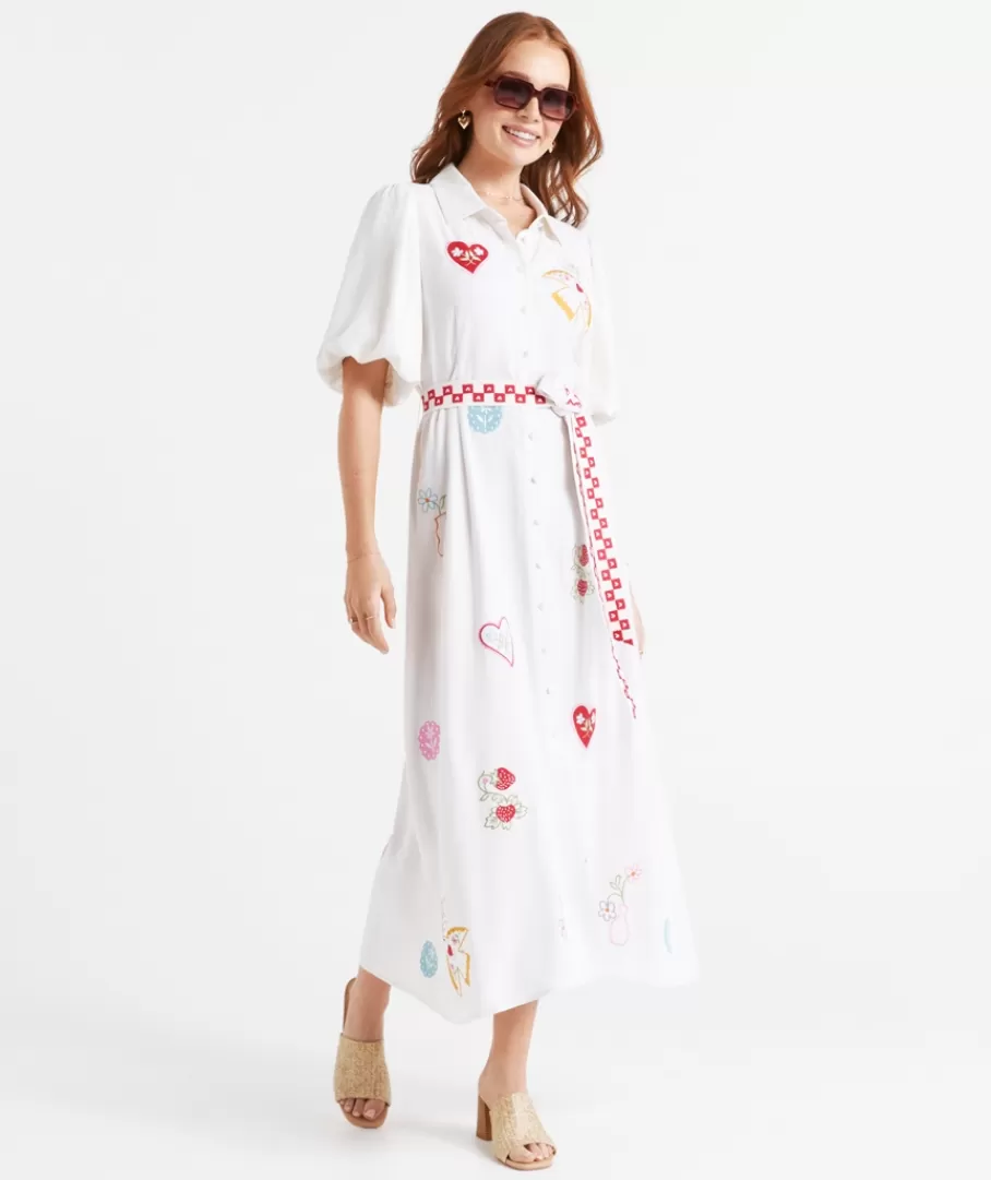 Sportsgirl Dresses | Linen Dresses<BETH LINEN BLEND MIDI DRESS