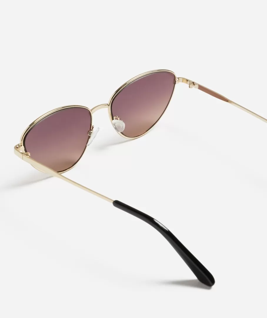 Sportsgirl Sunglasses<BILLIE CAT EYE METAL SUNGLASSES -