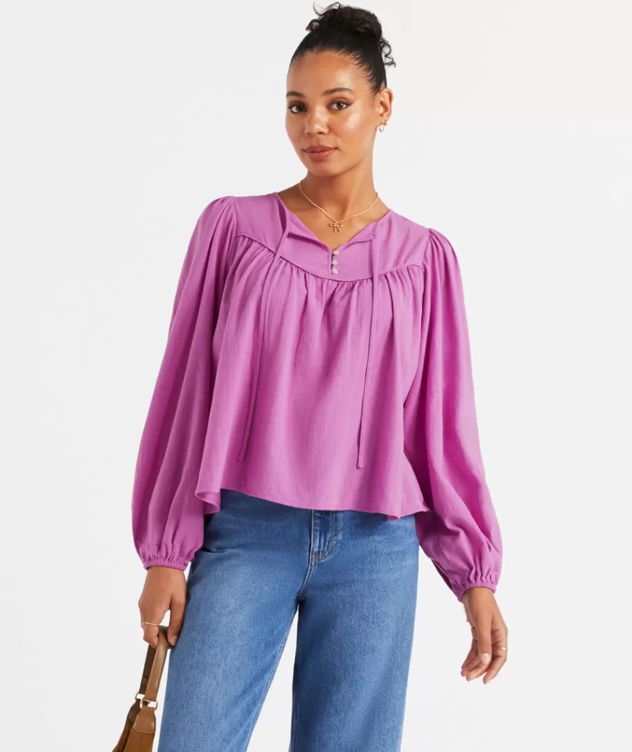 Sportsgirl Shirts & Blouses | Shirts & Blouses<BRIAR TEXTURED BLOUSE