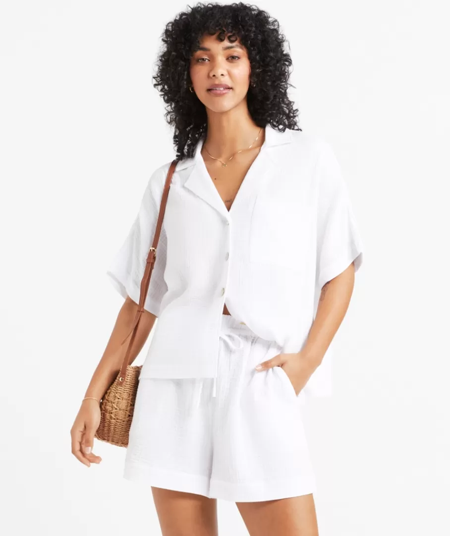 Sportsgirl Sets | Shirts & Blouses<BRONWYN COTTON MUSLIN SHIRT