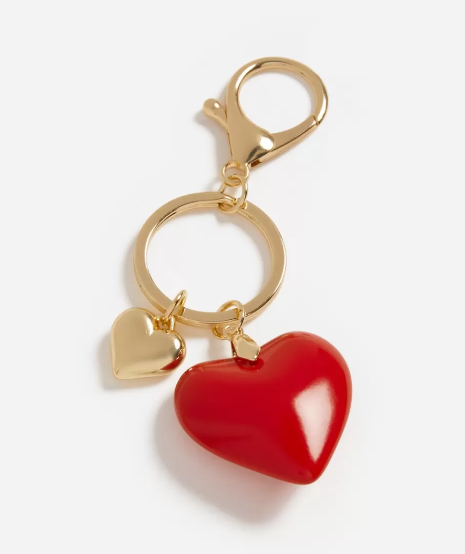 Sportsgirl Keyrings & Bag Charms<BUBBLE HEART METAL KEYRING