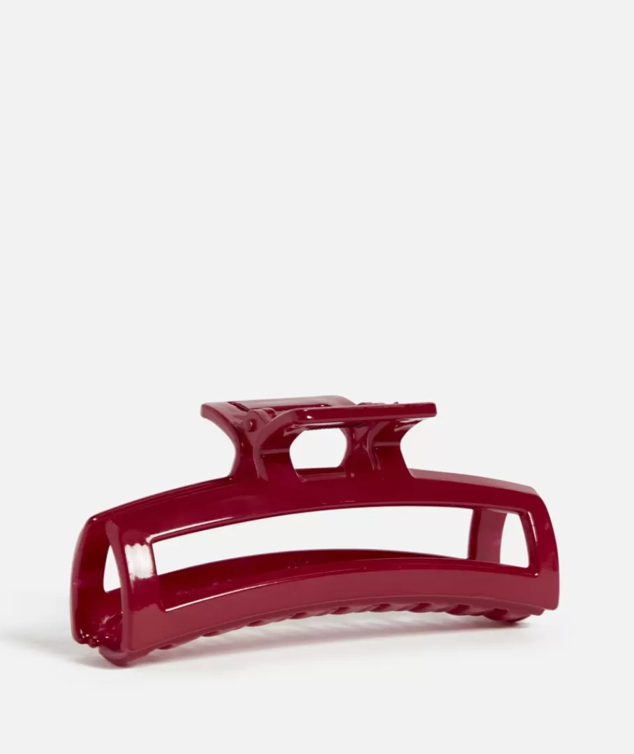 Sportsgirl Hair Accessories<BURGANDY SLIM RECTANGLE HAIR CLAW