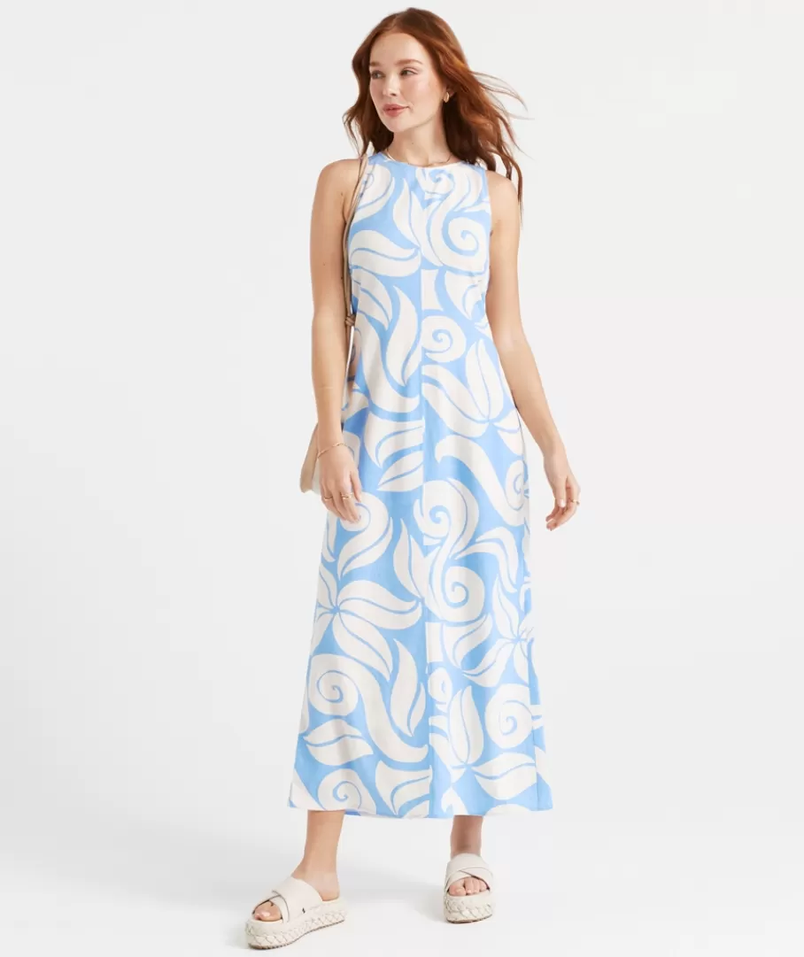 Sportsgirl Dresses | Linen<CARLA RACER NECK MIDI DRESS