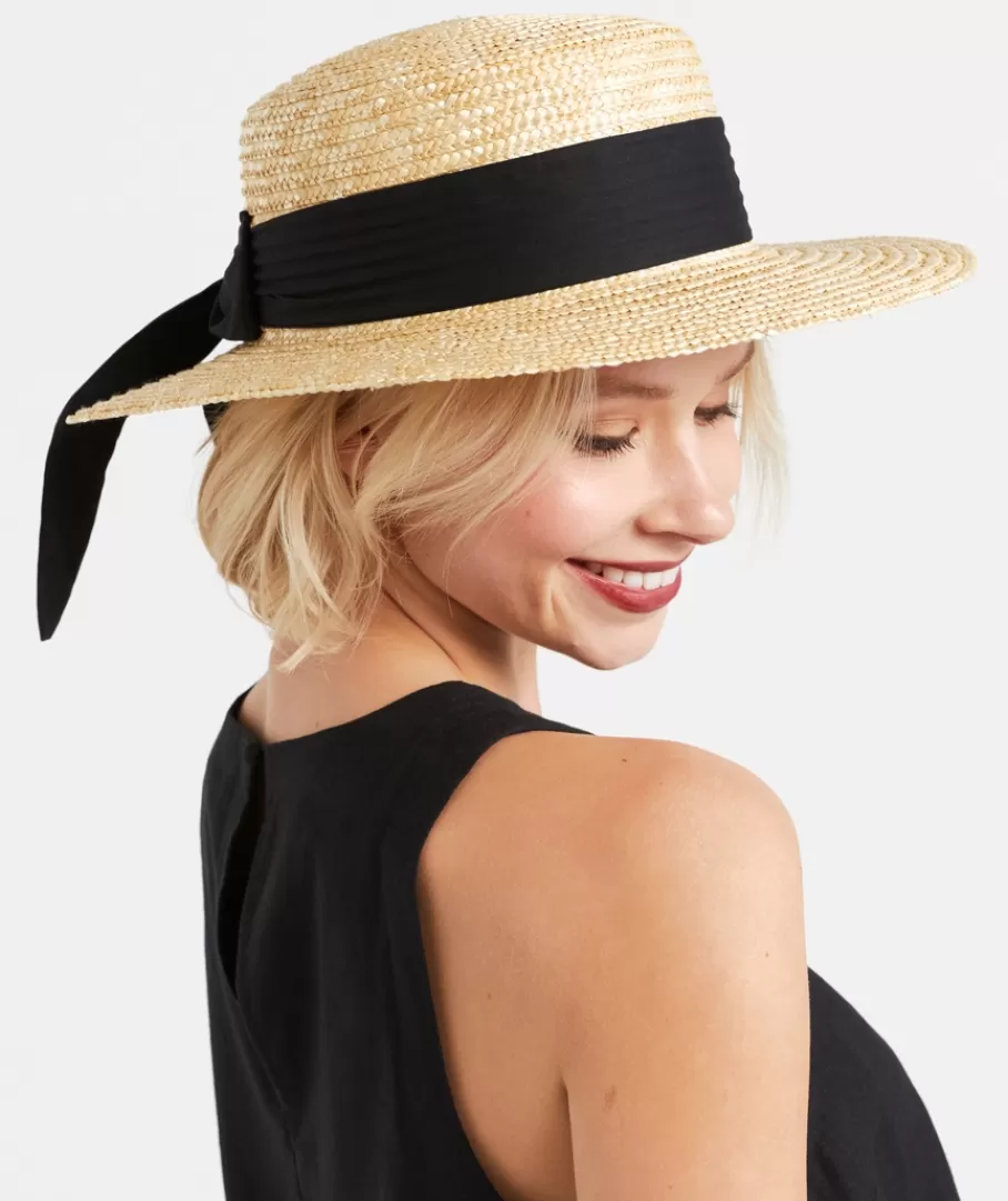 Sportsgirl Hats<CHIARA BOW STRAW BOATER HAT