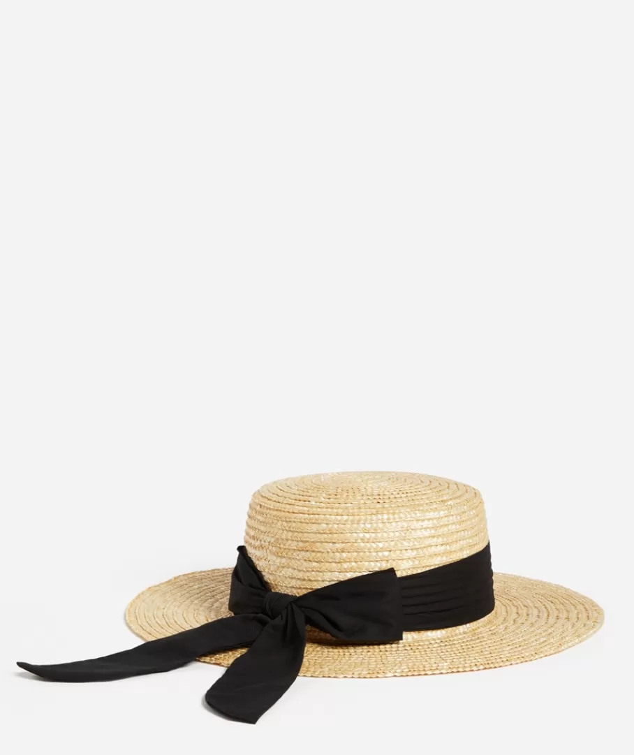 Sportsgirl Hats<CHIARA BOW STRAW BOATER HAT