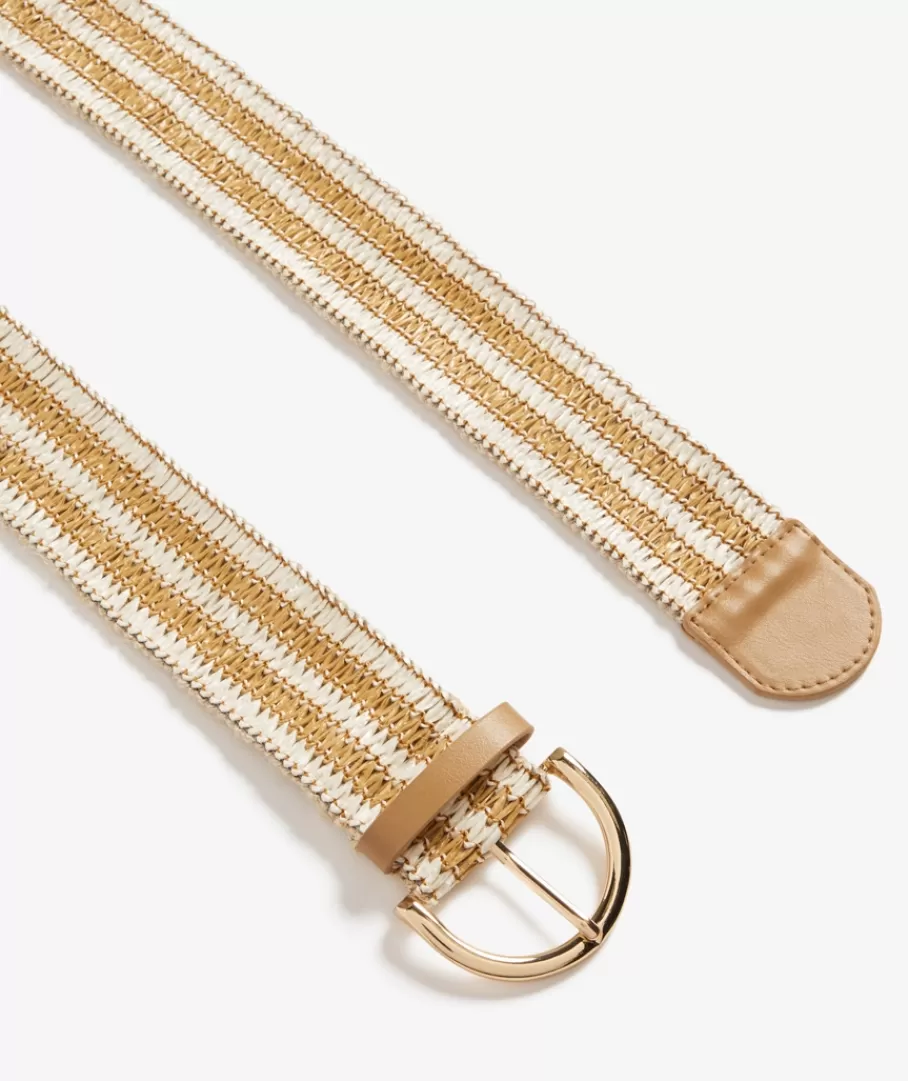 Sportsgirl Belts<CONTRAST SUMMER STRAW STRIPE BELT