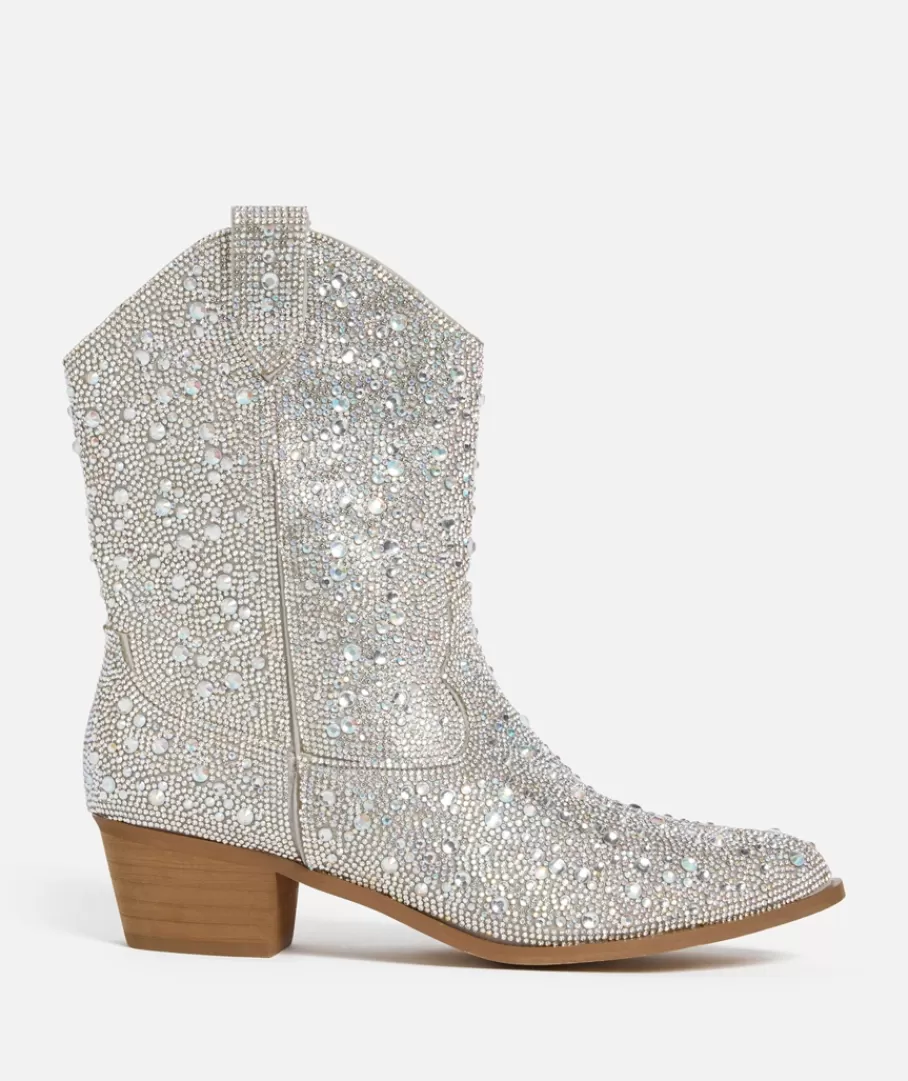 Sportsgirl Shoes | Boots<COREY RHINESTONE WESTERN BOOT -