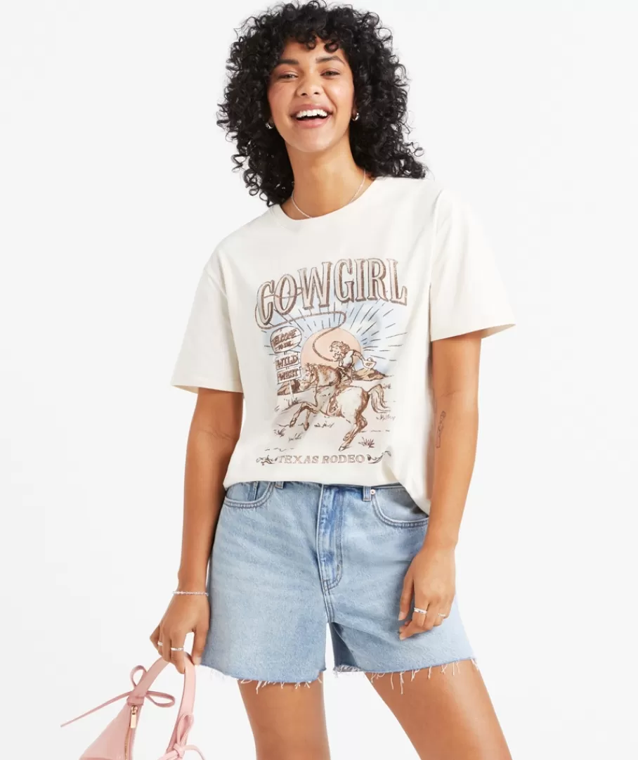 Sportsgirl T-Shirts | T-Shirts<COWGIRL GRAPHIC TSHIRT