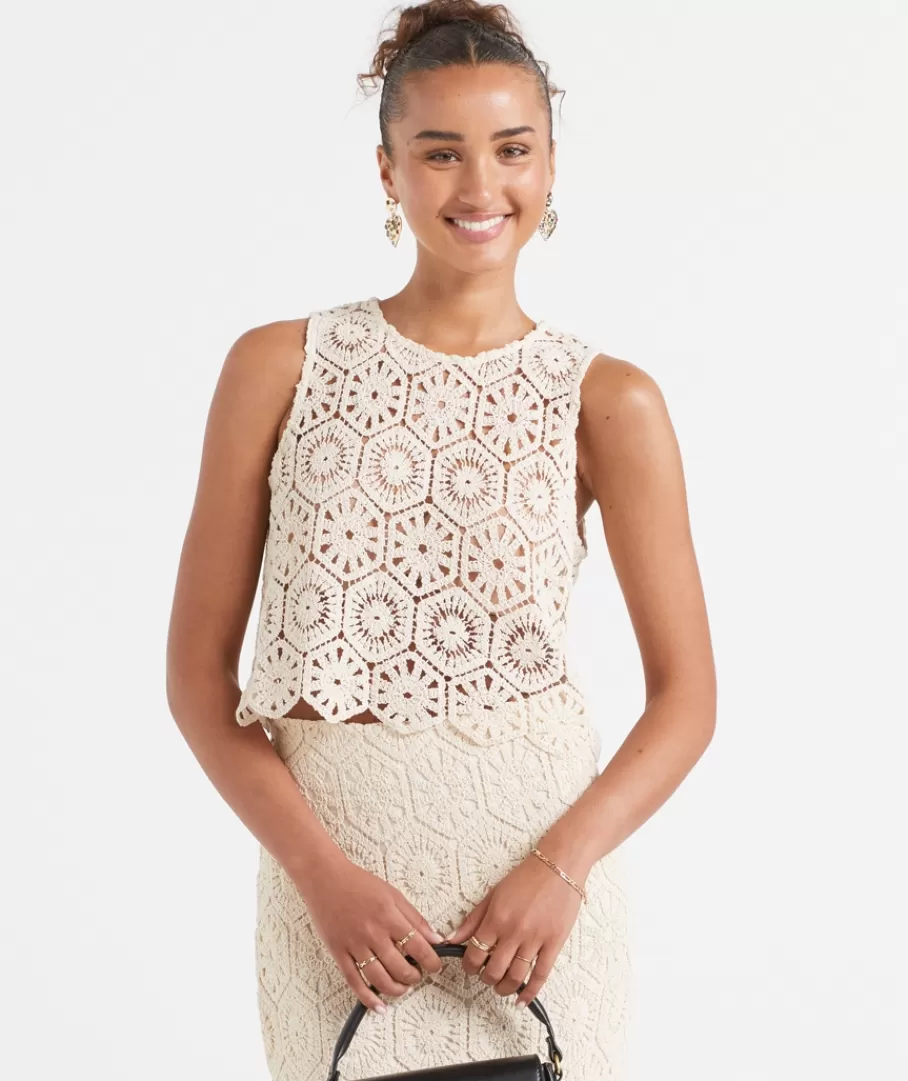 Sportsgirl Sets | Singlets & Tank Tops<CROCHET TANK