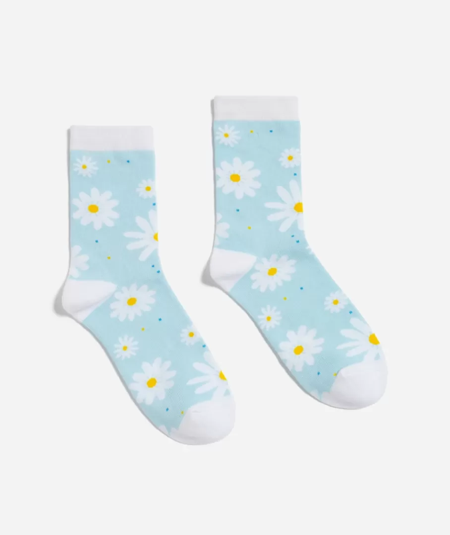 Sportsgirl Socks<DAISY FLOWER CREW SOCK