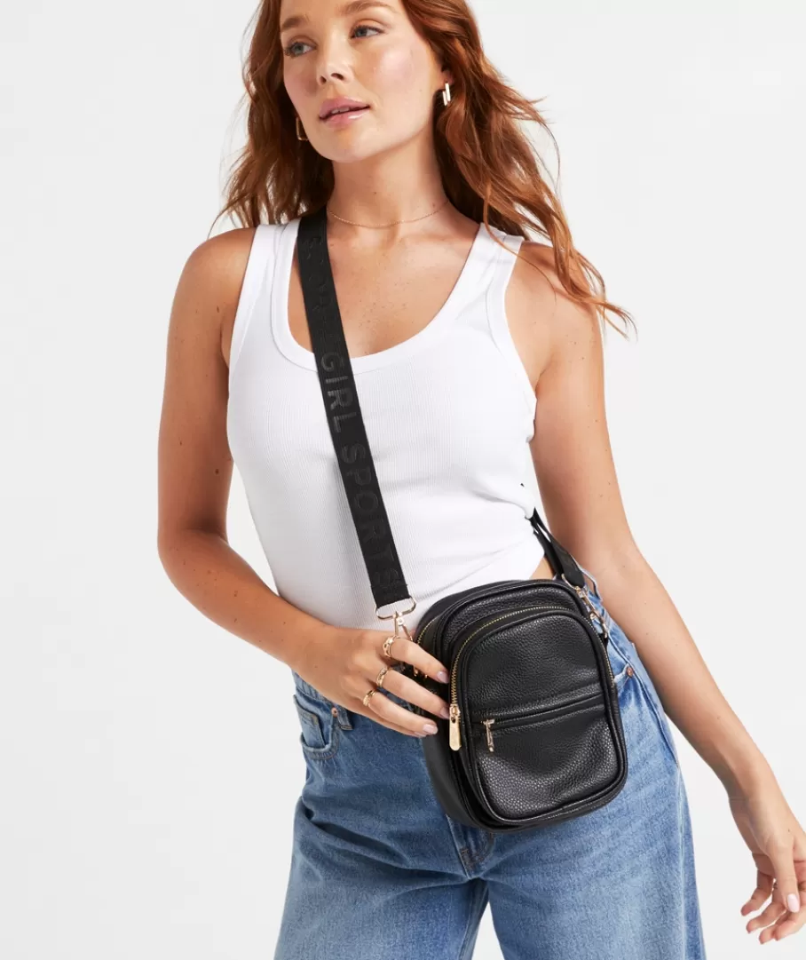 Sportsgirl Bags | Crossbody Bags<EVE PEBBLE CAMERA CROSSBODY BAG