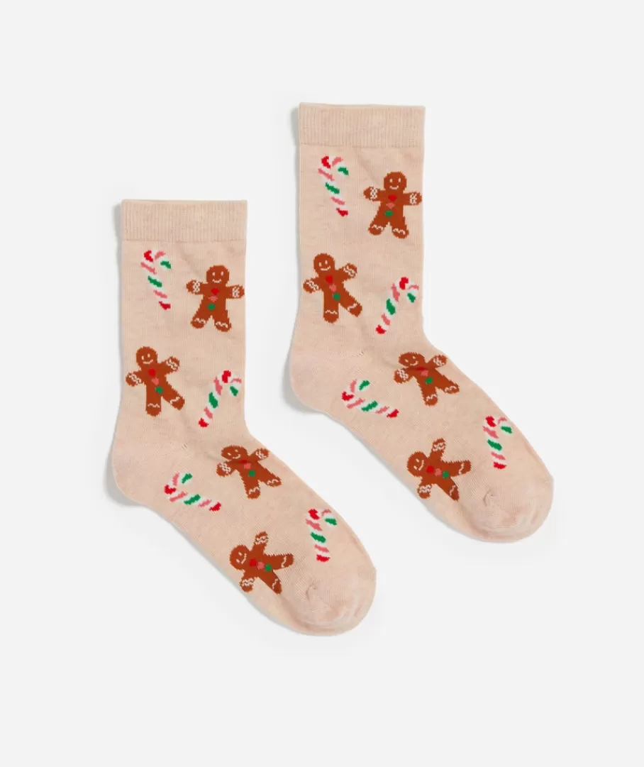 Sportsgirl Socks<FESTIVE GINGERBREAD CREW SOCK