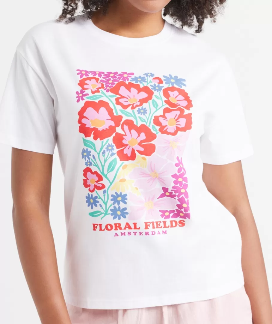 Sportsgirl T-Shirts | T-Shirts<FLOWER FIELDS REGULAR GRAPHIC TSHIRT