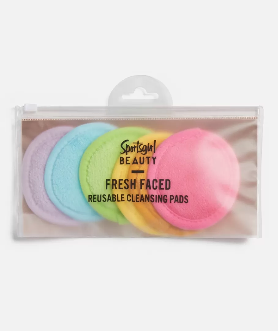 Sportsgirl Skincare Tools<FRESH FACED - ROUND REUSABLE CLEANSING PADS - RAINBOW