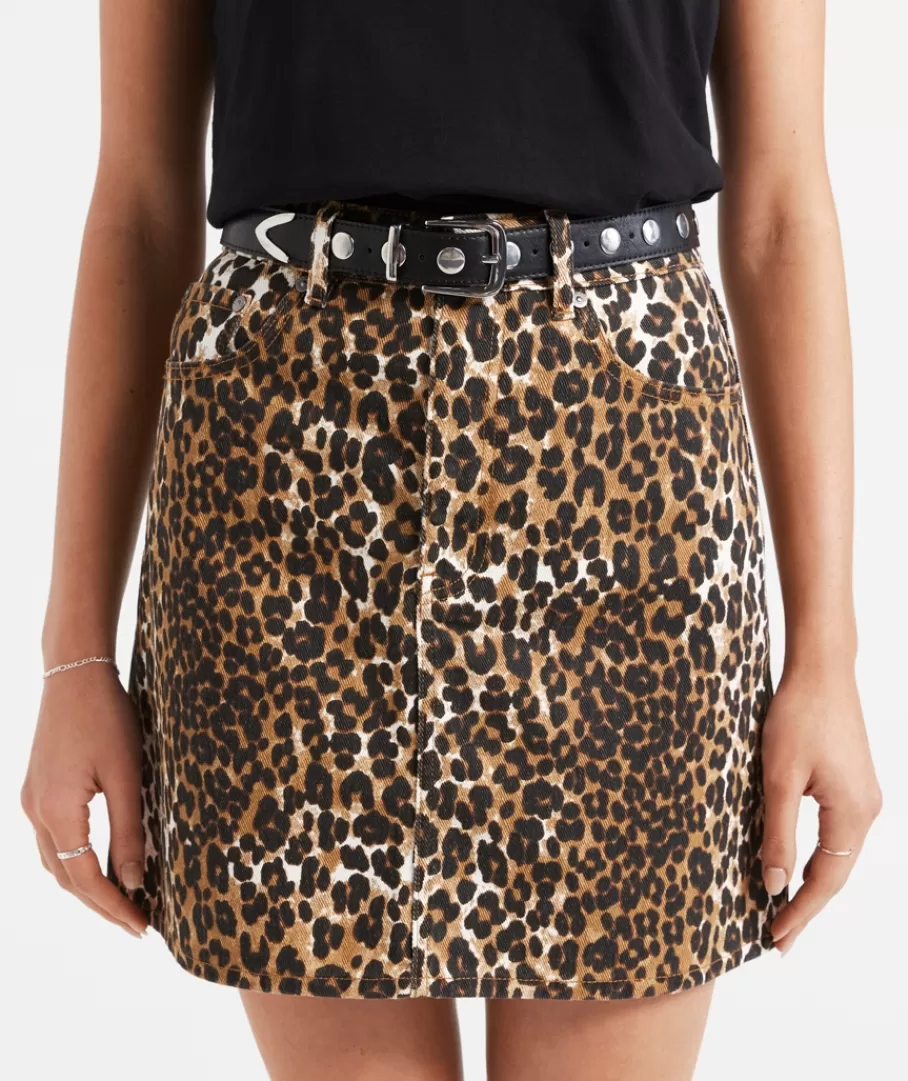 Sportsgirl Sets | Skirts<GEM ANIMAL DENIM MINI SKIRT