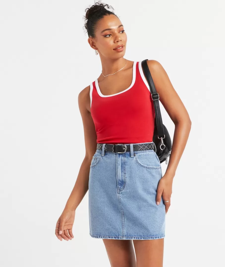 Sportsgirl Skirts | Skirts<GEM DENIM MINI SKIRT