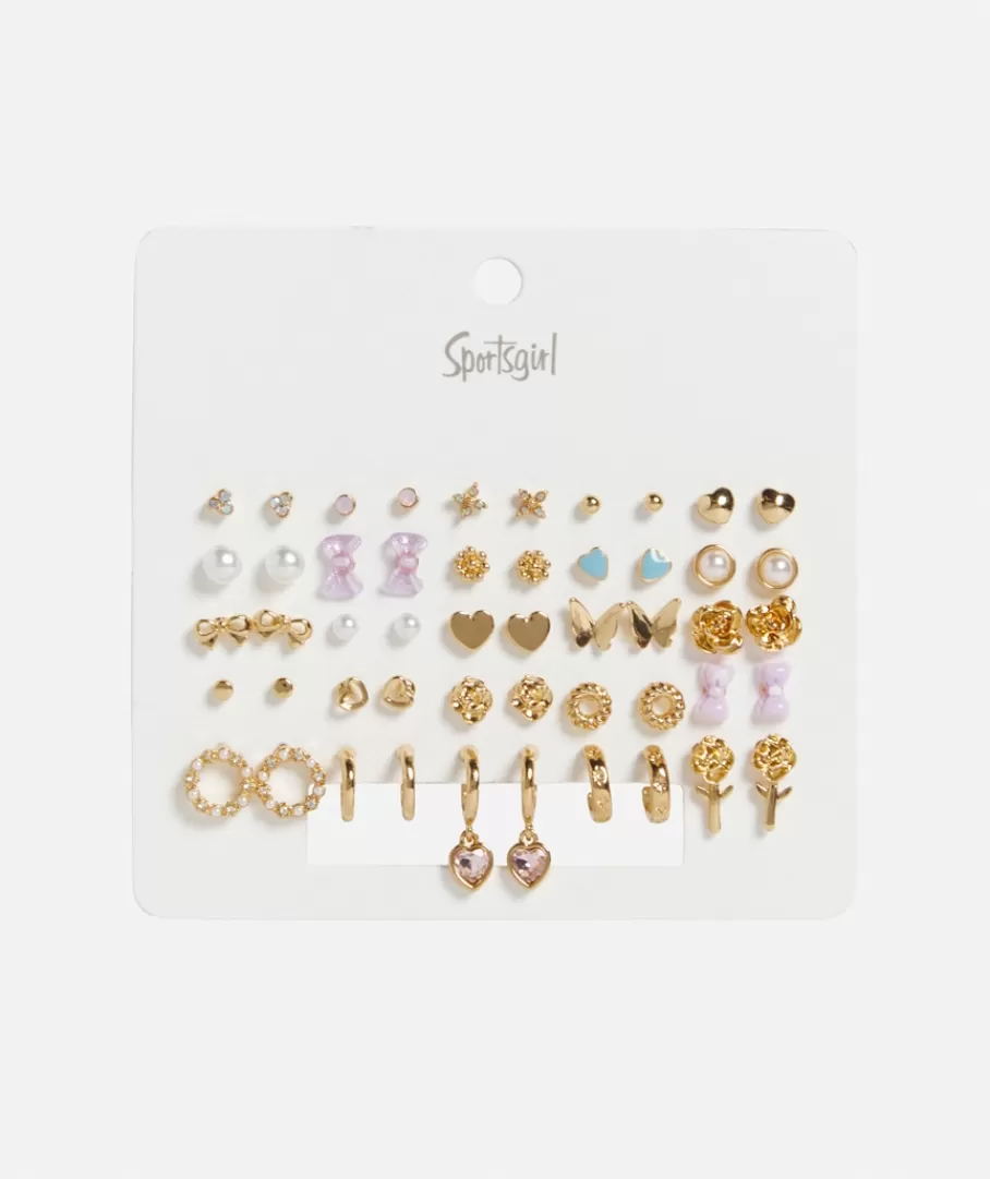 Sportsgirl Jewellery | Earrings< BOW AND PINK MEGA EARRING PACK