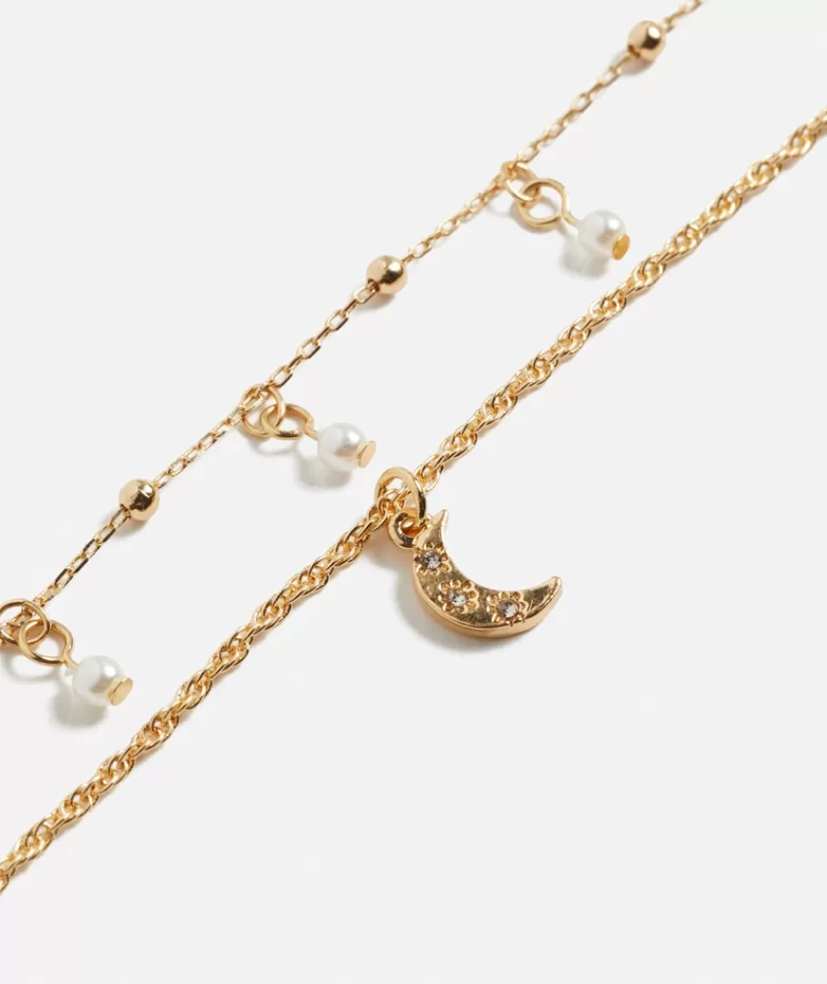 Sportsgirl Jewellery | Necklaces< CELESTIAL PEARL MOON NECKLACE PACK