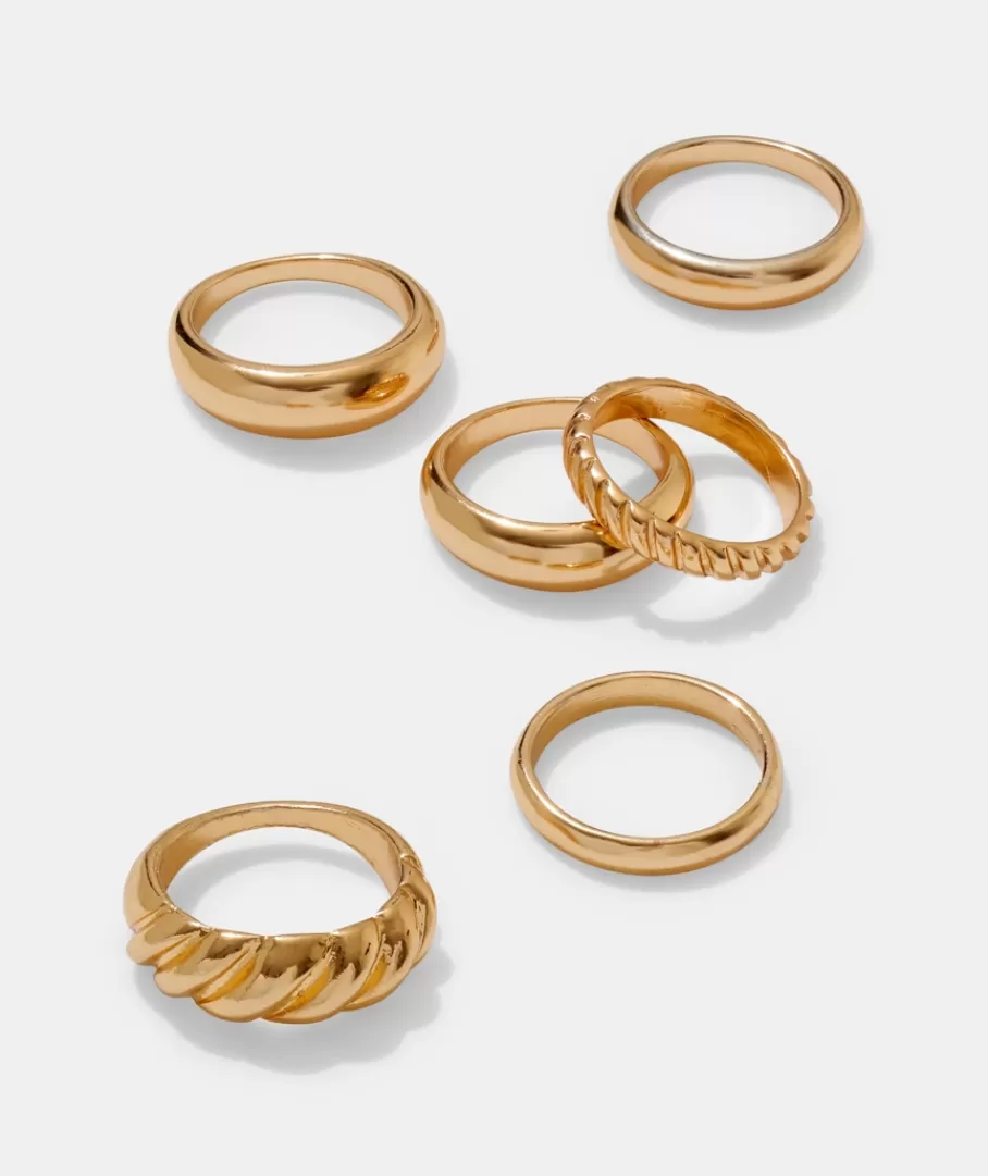 Sportsgirl Jewellery | Rings< CROISSANT MINIMAL RING PACK