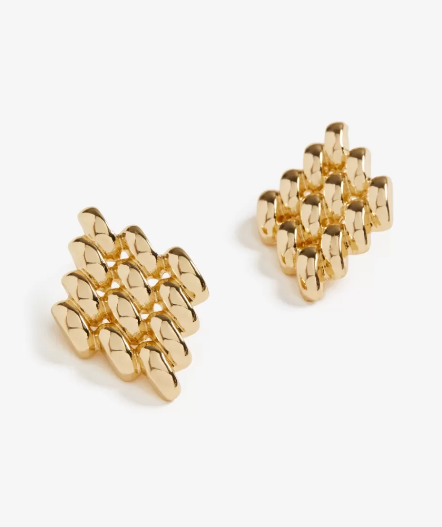 Sportsgirl Earrings< CROSS HATCH STATEMENT EARRING