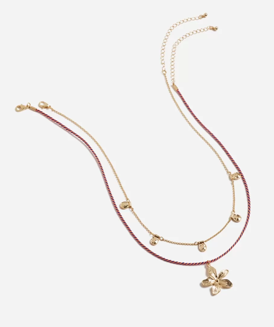 Sportsgirl Jewellery | Necklaces< FLOWER ROPE LAYERED NECKLACE