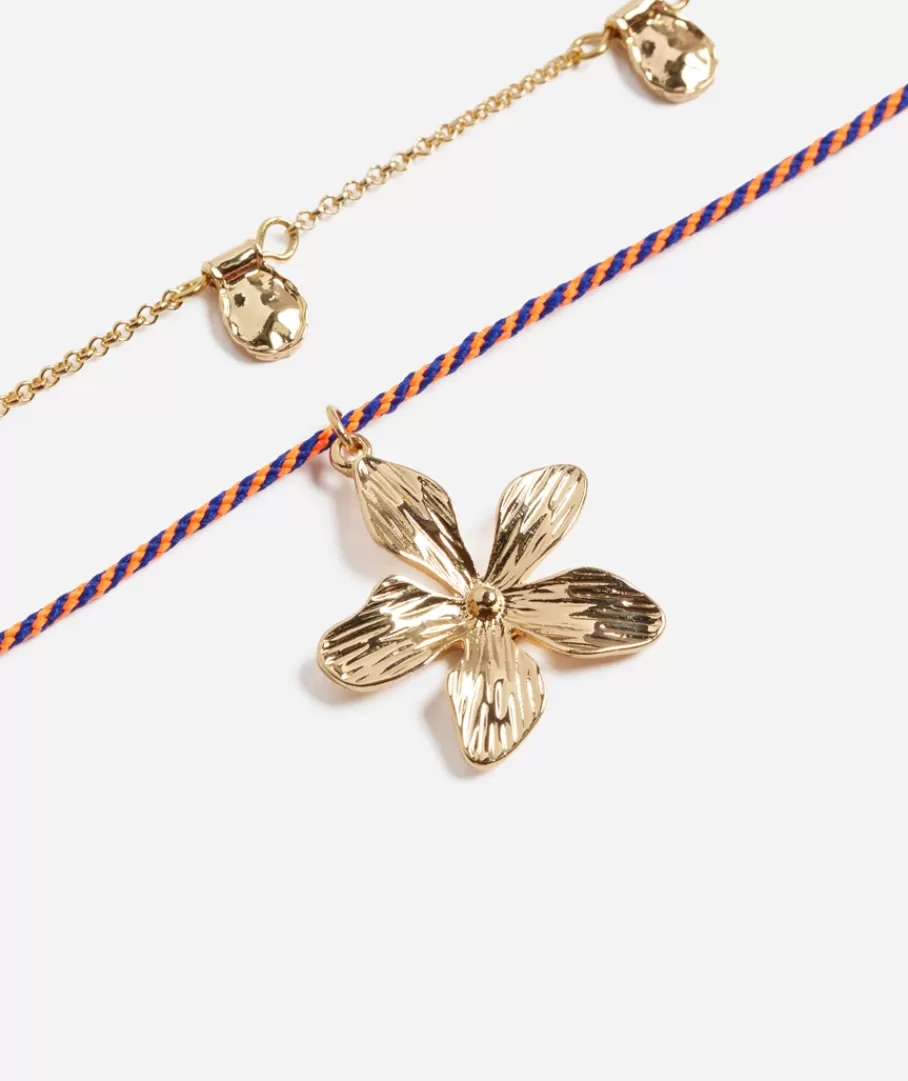 Sportsgirl Jewellery | Necklaces< FLOWER ROPE LAYERED NECKLACE