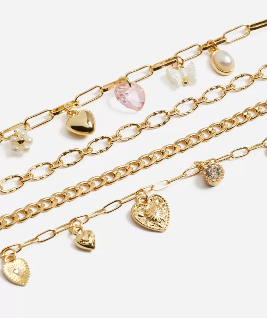 Sportsgirl Bracelets | Jewellery Packs< HEART CHARM BRACELET PACK