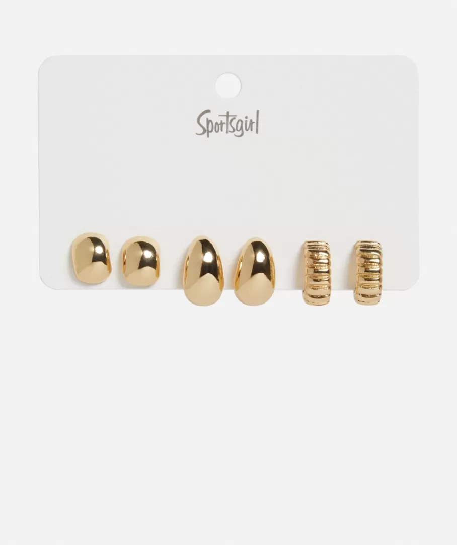 Sportsgirl Jewellery | Earrings< MIXED STUD HOOP EARRING PACK