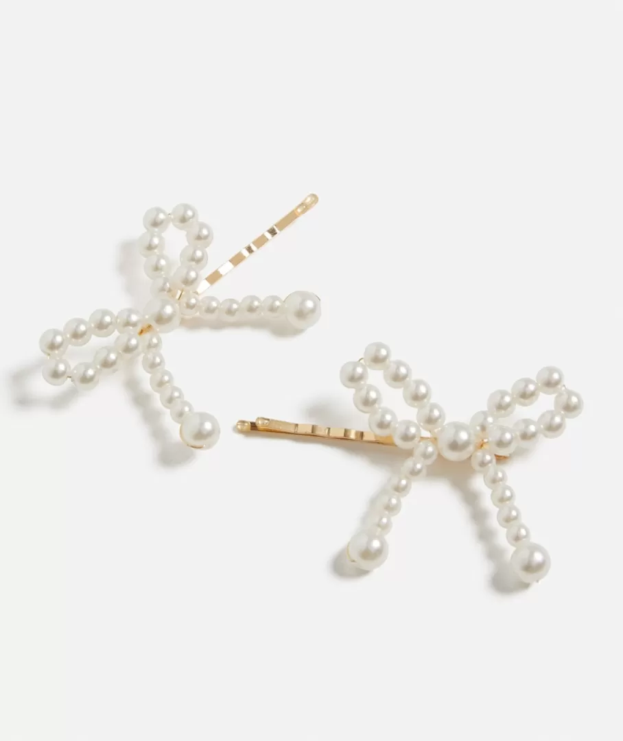 Sportsgirl Hair Accessories< PEARL BOW HAIR PIN PACK