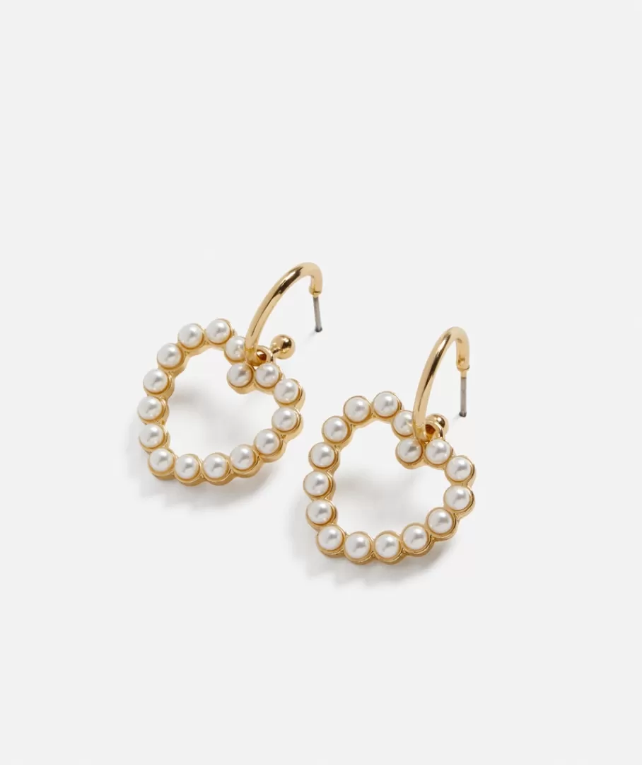 Sportsgirl Earrings | Jewellery< PEARL HEART DROP EARRINGS