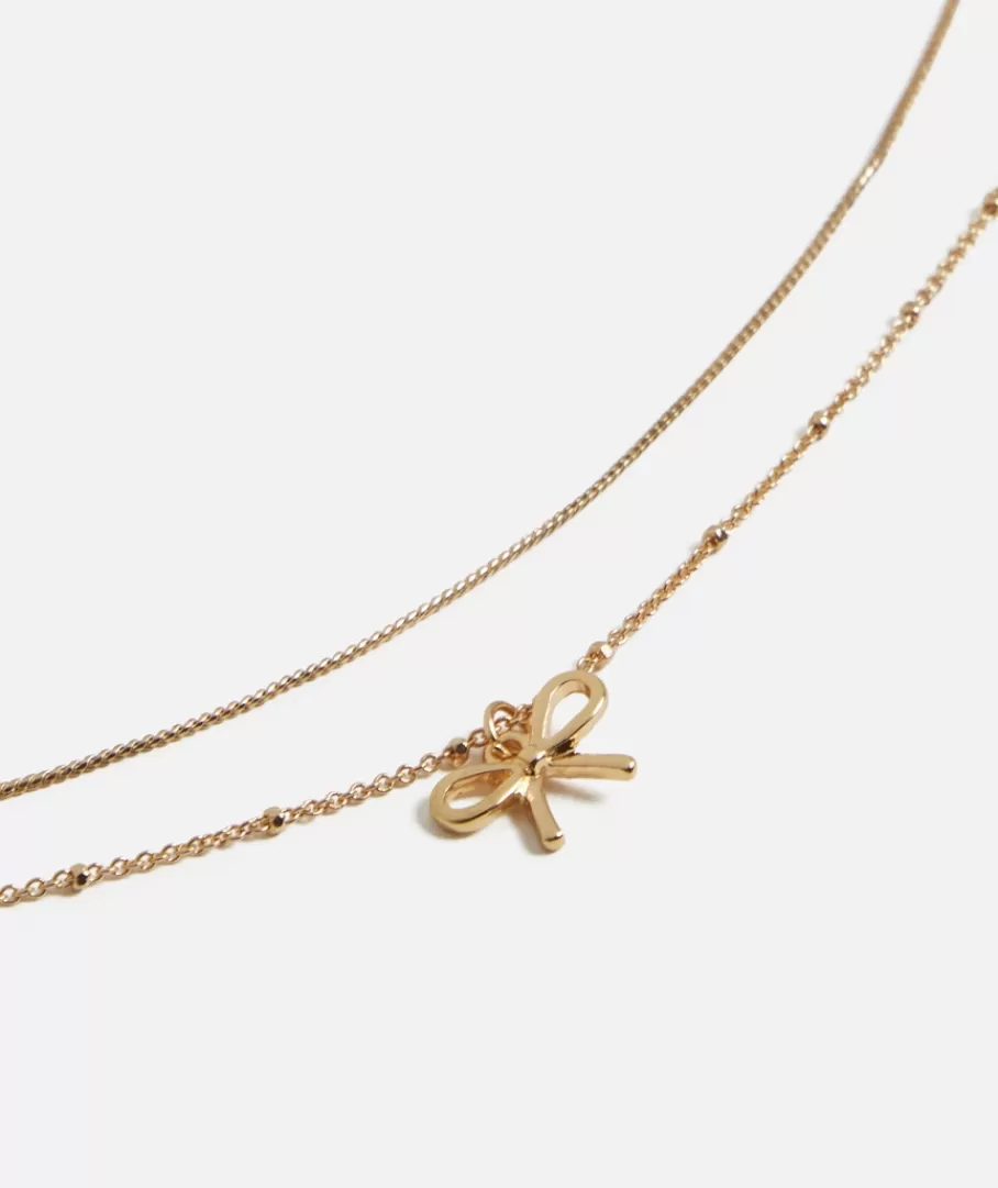 Sportsgirl Jewellery | Plated Jewellery< PLATED BOW PENDANT NECKLACE