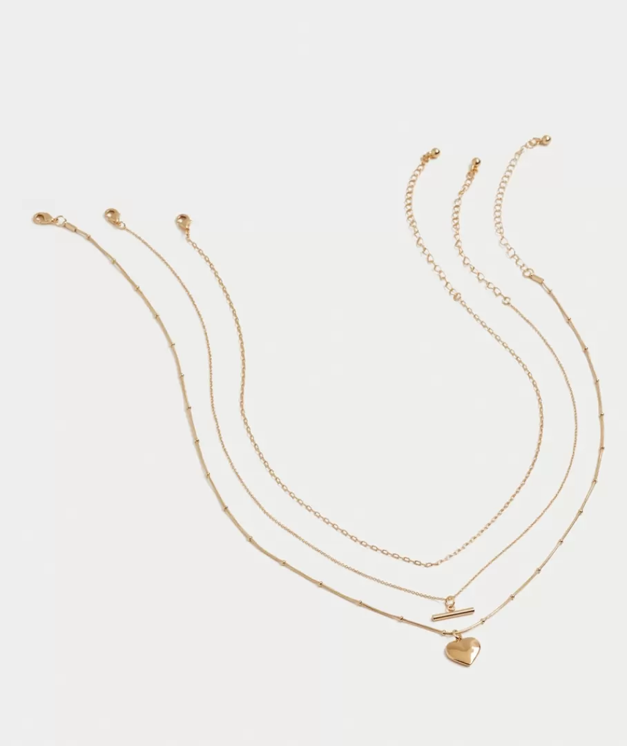 Sportsgirl Jewellery | Plated Jewellery< PLATED HEART PENDANT NECKLACE PACK