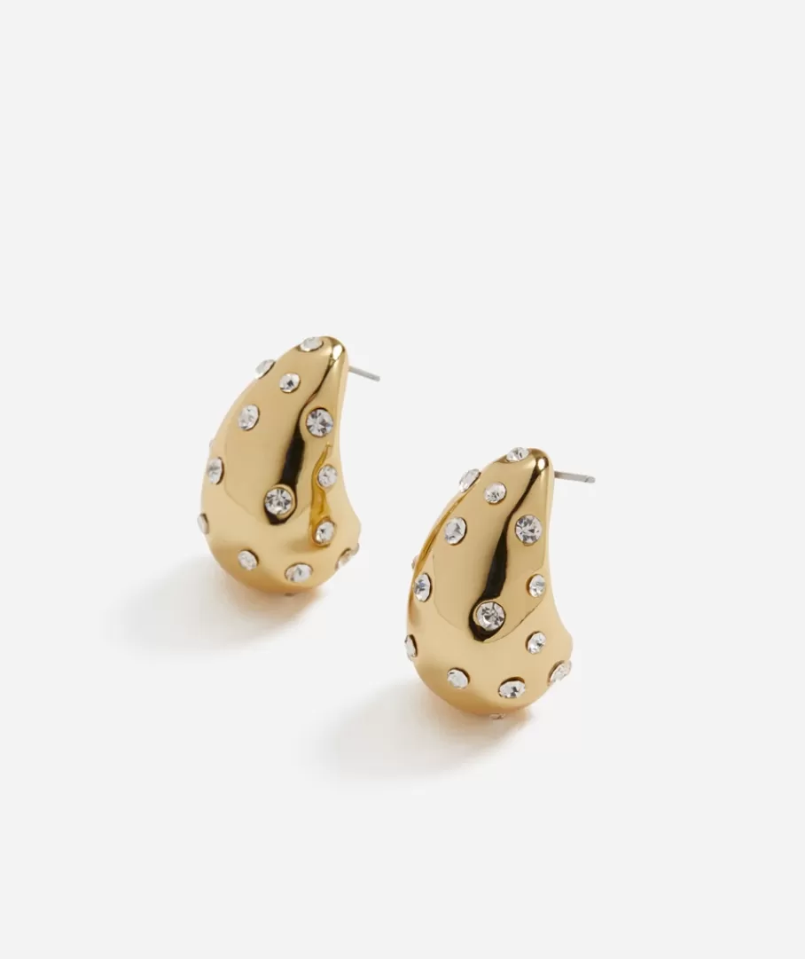 Sportsgirl Jewellery | Plated Jewellery< PLATED JEWEL TEARDROP STUD EARRING