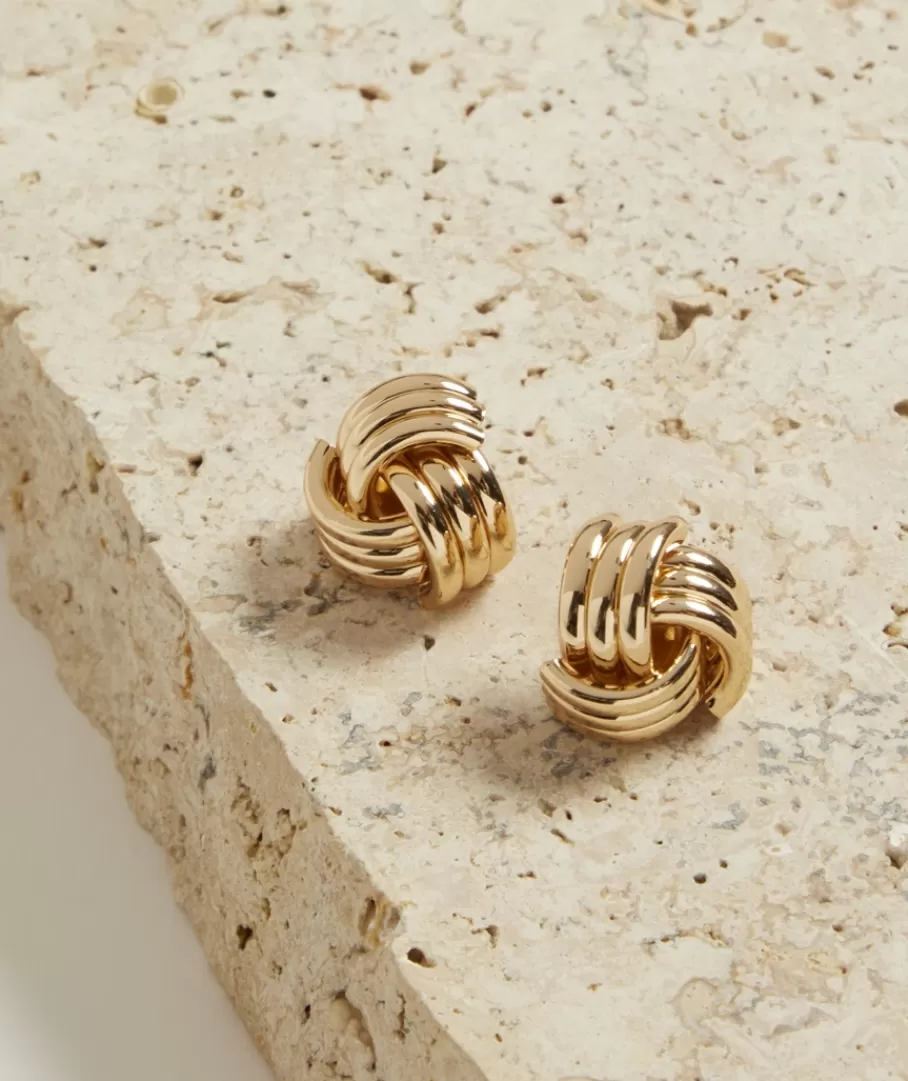 Sportsgirl Jewellery | Plated Jewellery< PLATED KNOT STUD EARRING