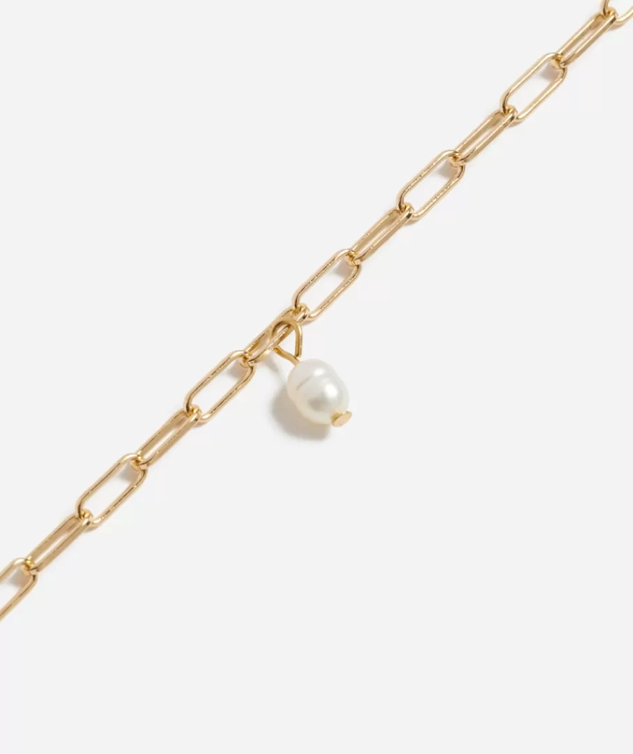 Sportsgirl Jewellery | Plated Jewellery< PLATED PAPERCLIP PEARL NECKLACE