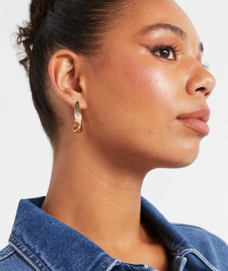 Sportsgirl Jewellery | Plated Jewellery< PLATED TWIST HOOP EARRING