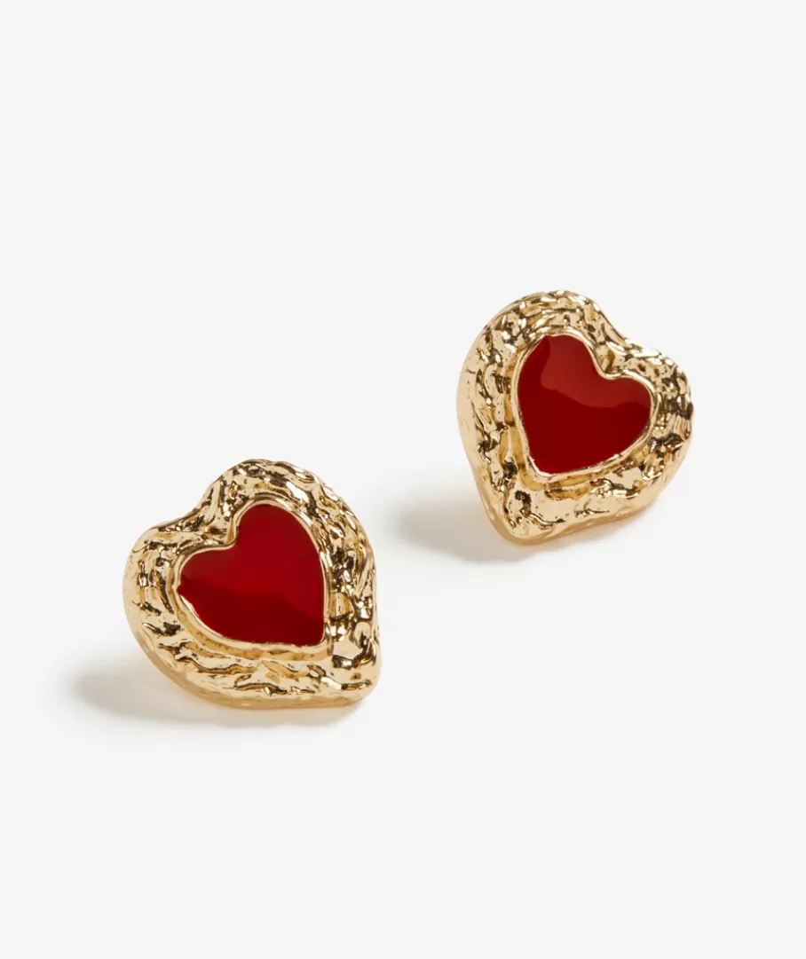 Sportsgirl Jewellery | Earrings< RED HEART EARRING