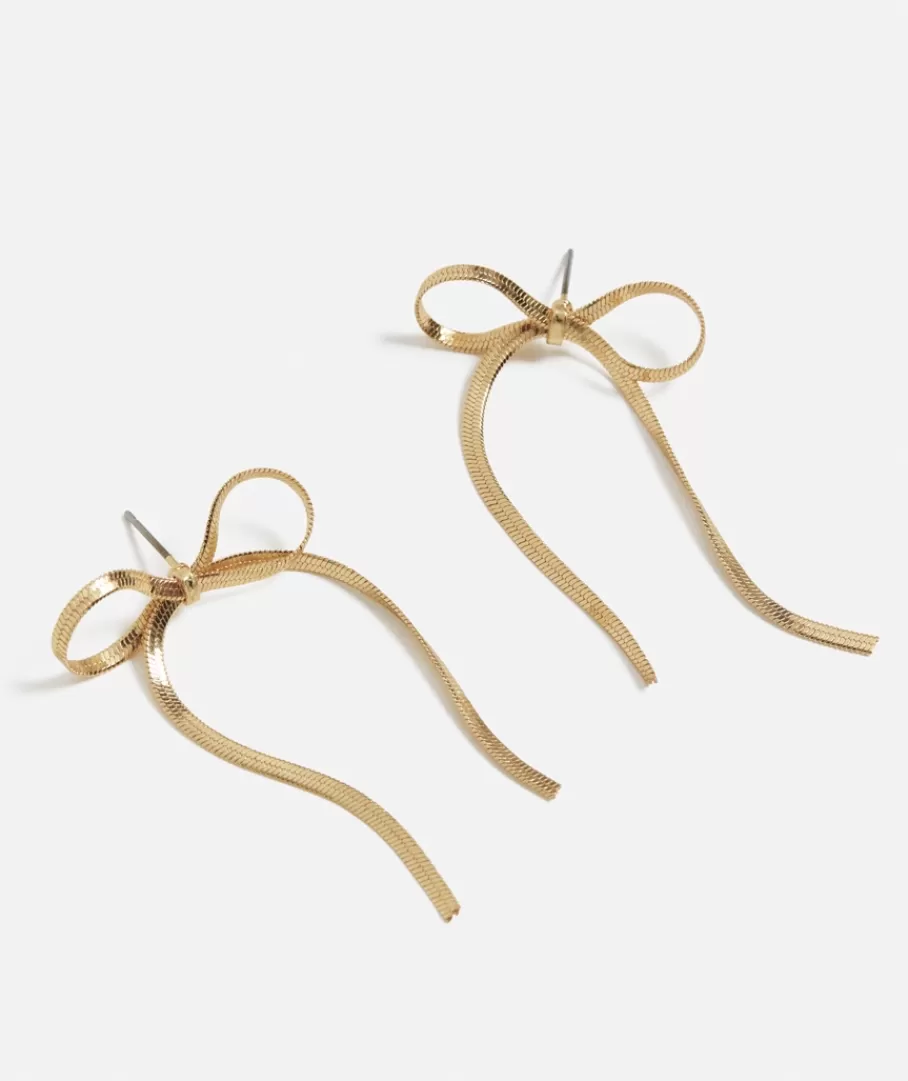 Sportsgirl Jewellery | Earrings< SNAKE BOW METAL STUD EARRING