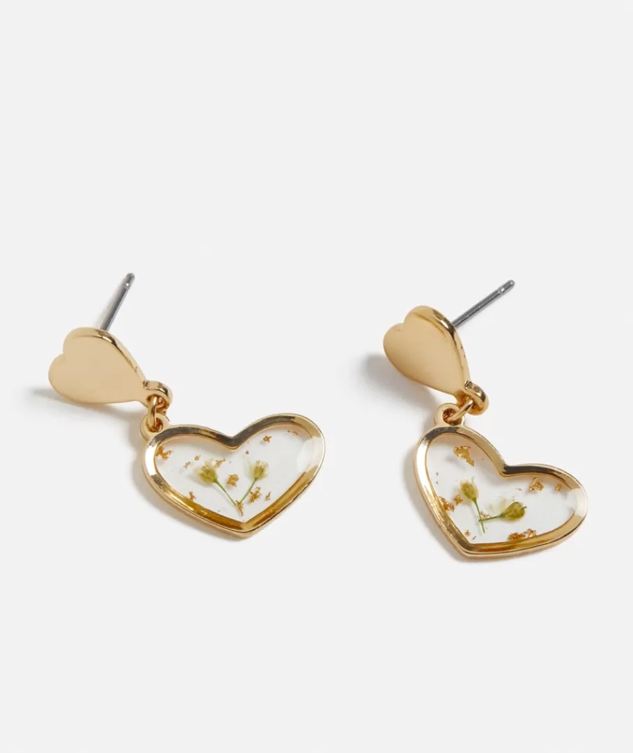 Sportsgirl Jewellery | Earrings< STUD AND DROP ACRYLIC TRAPPED FLOWER EARRING