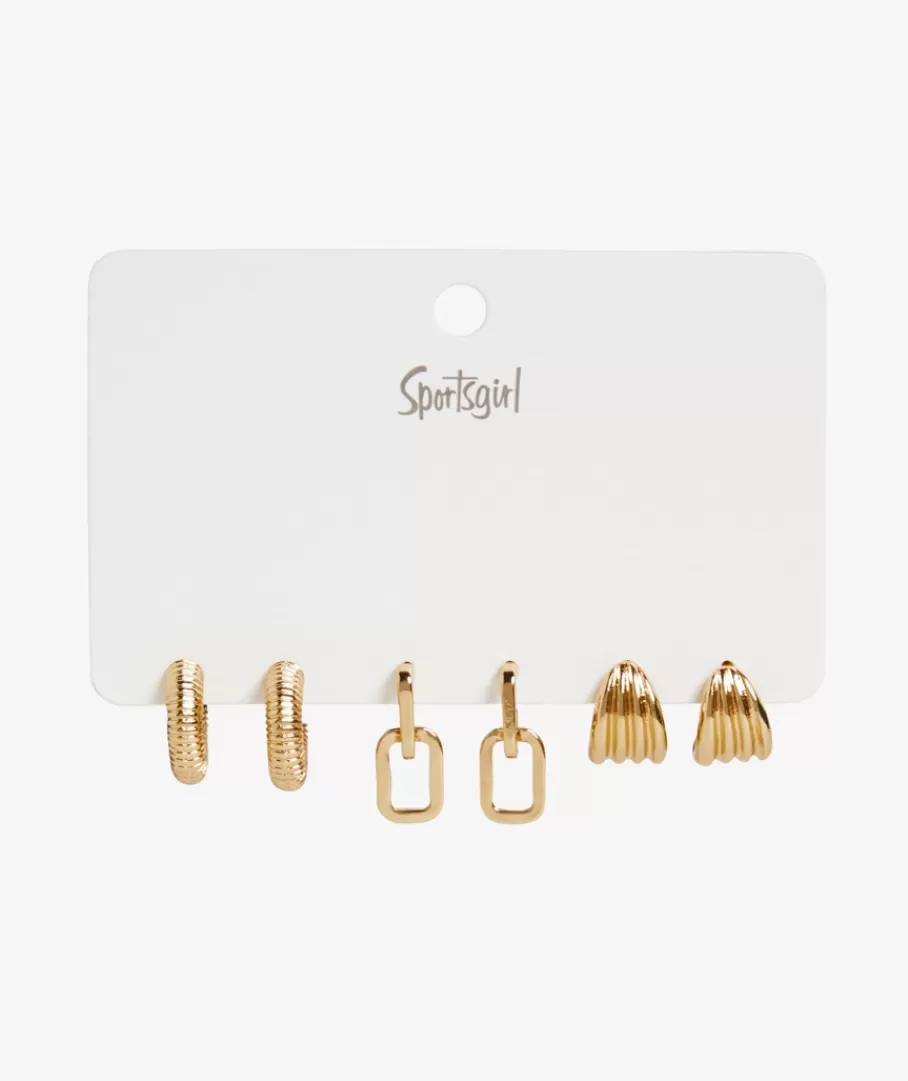 Sportsgirl Jewellery | Jewellery Packs< TEXTURED HOOP AND DROP PACK