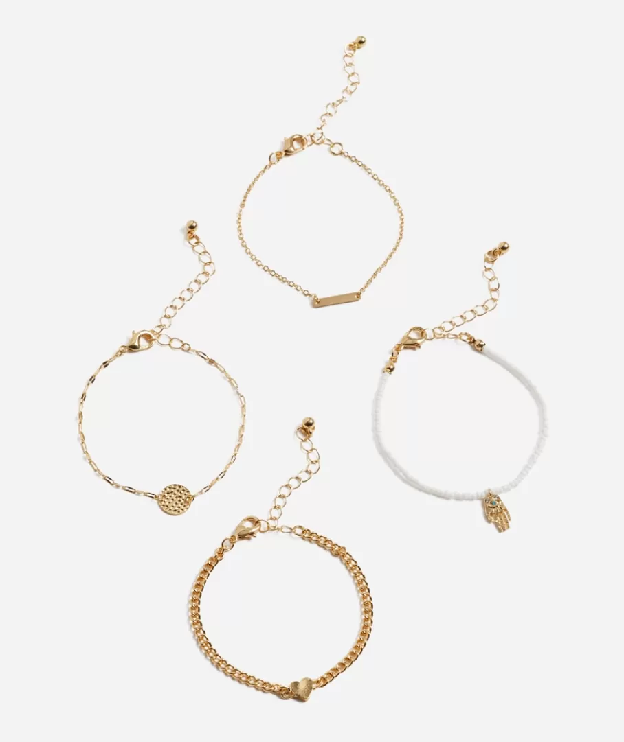 Sportsgirl Jewellery | Jewellery Packs< WHITE BEADED ANKLET PACK